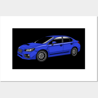 Blue Subie  legend Posters and Art